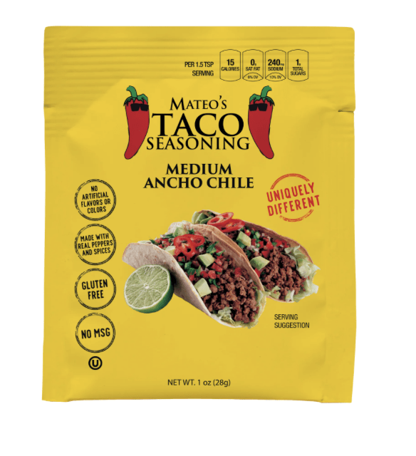 Mateo's Ancho Chile Taco Seasoning